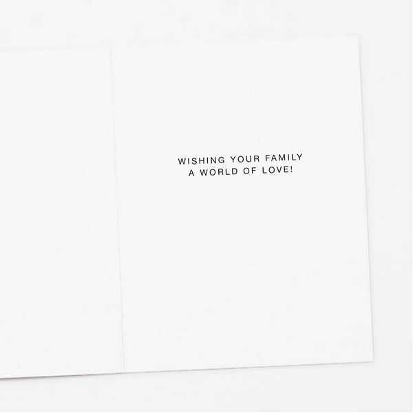 Penguin Family, New Baby Card