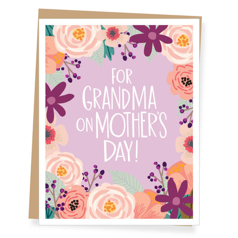 Floral Grandmom Mother's Day Card
