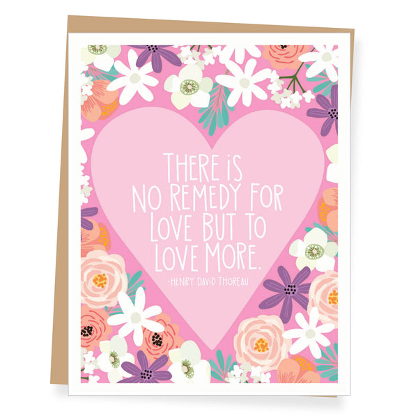 Henry David Thoreau Quote Valentine Card