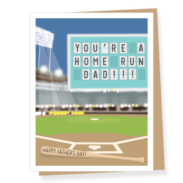 Home Run Dad Father's Day Card