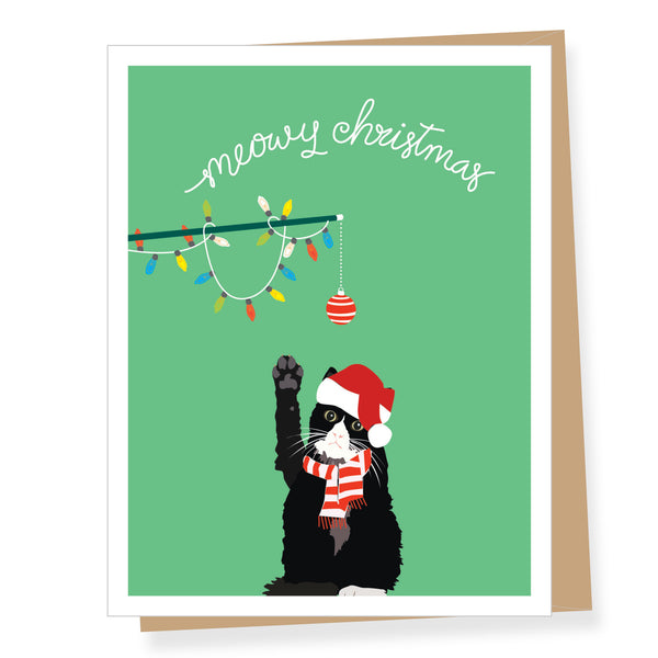 Meowy Christmas Holiday Card