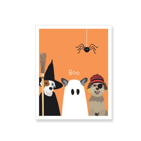 Halloween Dogs in Costume Vinyl Sticker - ST250