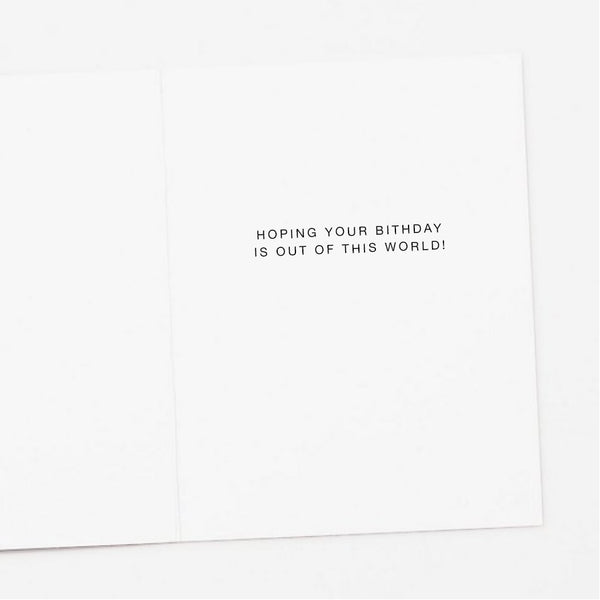 Out of This World Rocket Birthday Card