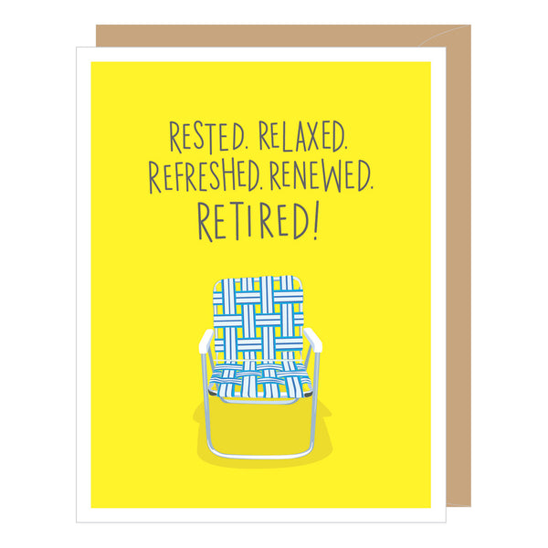 Lawn Chair Retirement Congratulations Card