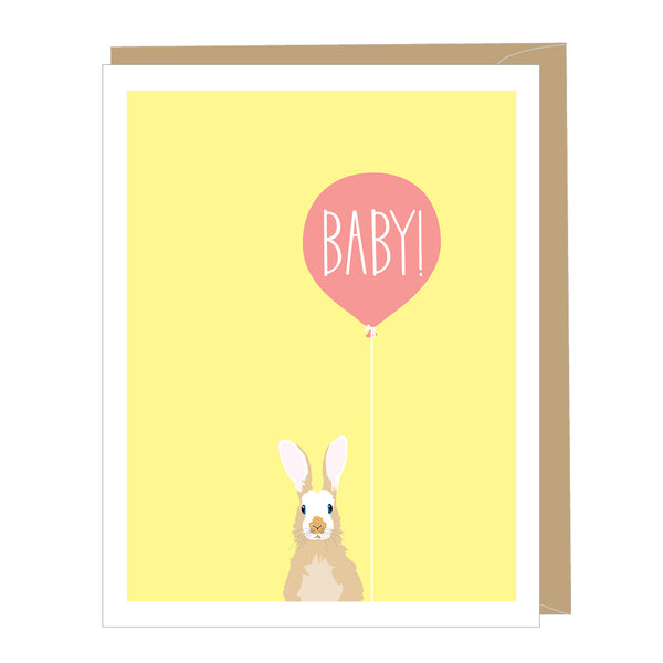 Bunny New Baby Card