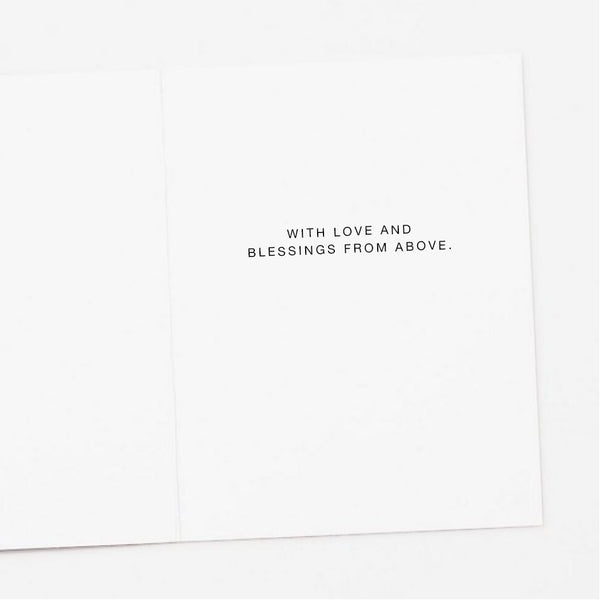 Floral Christening + Baptism Baby Card
