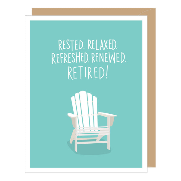 Adirondack Chair Retirement Congratulations Card