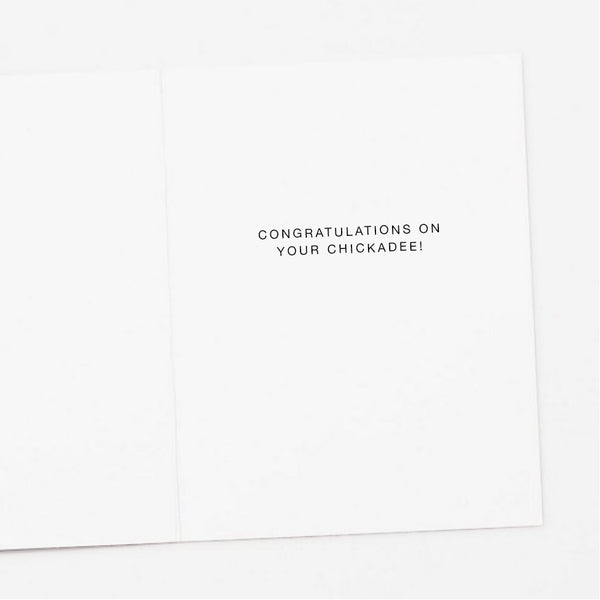 Chickadee New Baby Card