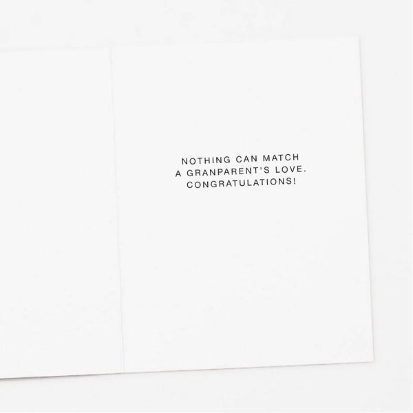 Teddy Bear Grandparent New Baby Card