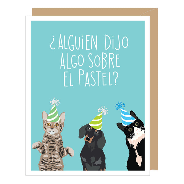 SPANISH LANGUAGE Something About Cake Card