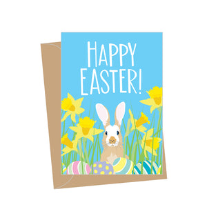 Mini Easter Rabbit, Folded Enclosure Card