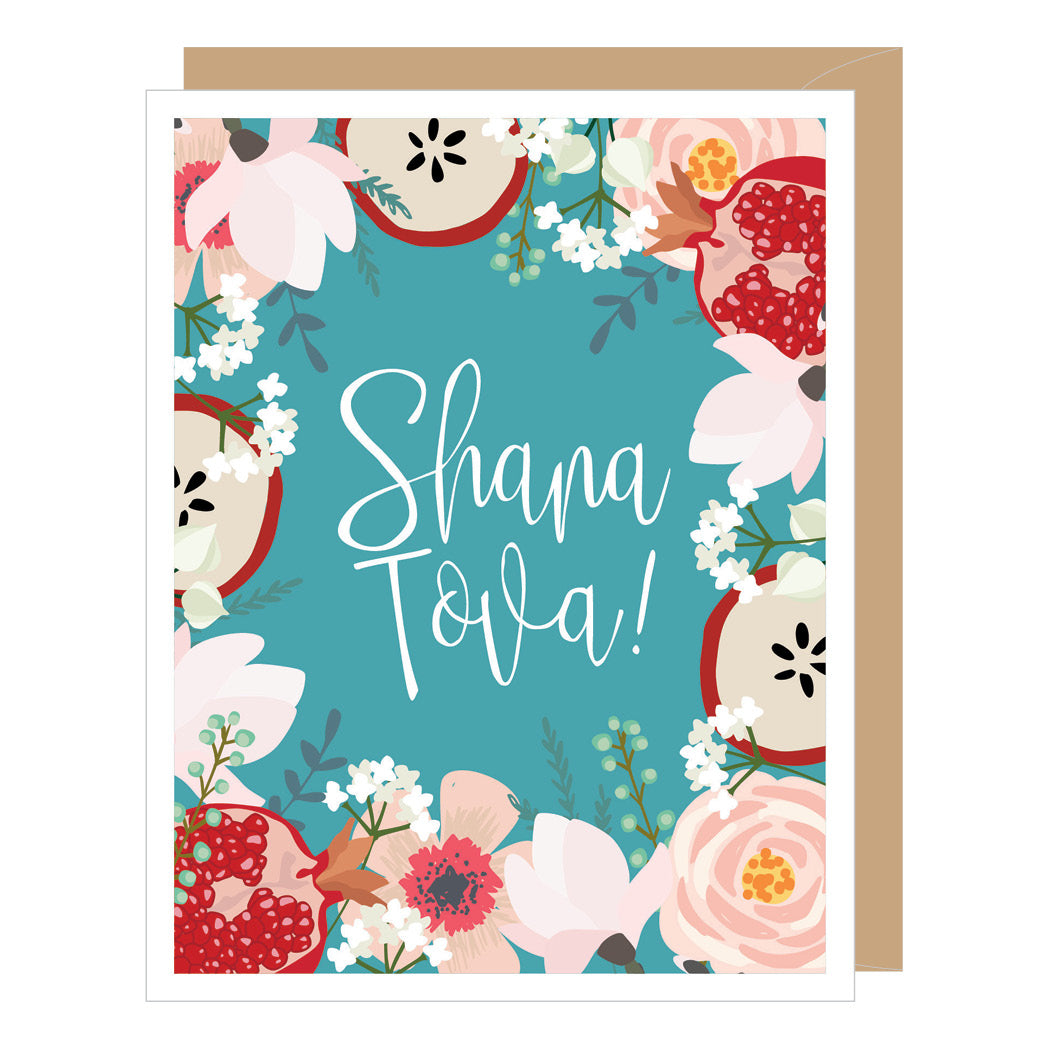 Floral Rosh Hashanah/Yom Kippur Card