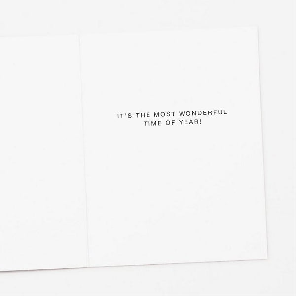 Winter Lake Ice Skating Holiday Card
