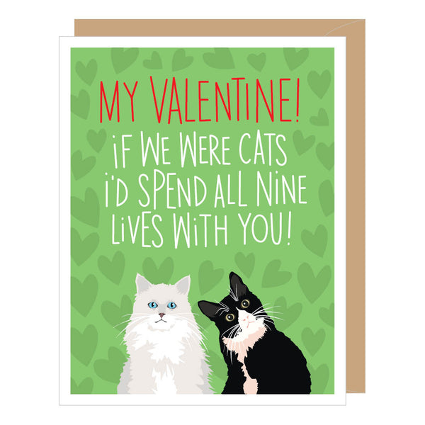 Nine Lives Valentine Card