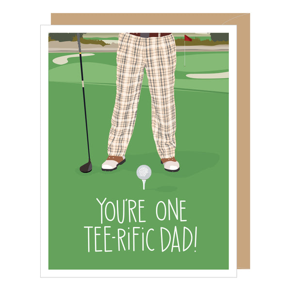Tee-rific Golf Dad Father's Day Card