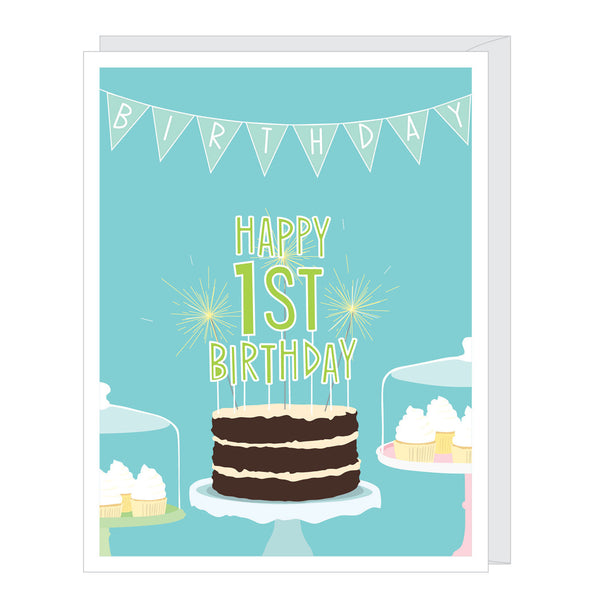 1st Birthday for Boy Birthday Card