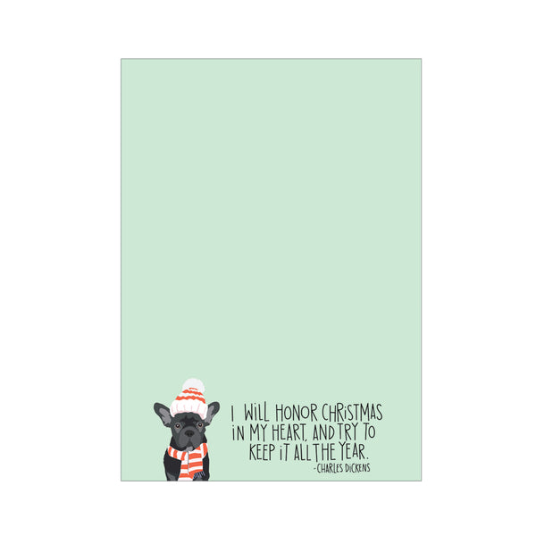 Charles Dickens Christmas Quote Notepad