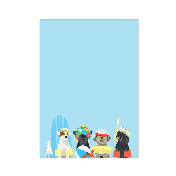 Summer Dogs Notepad