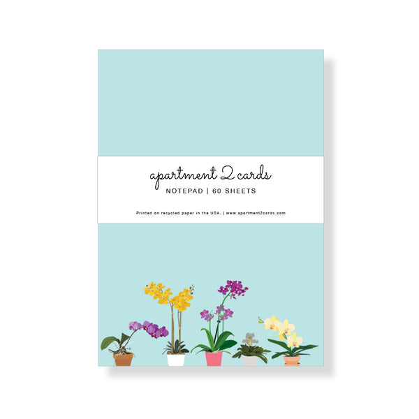 Potted Orchids Notepad