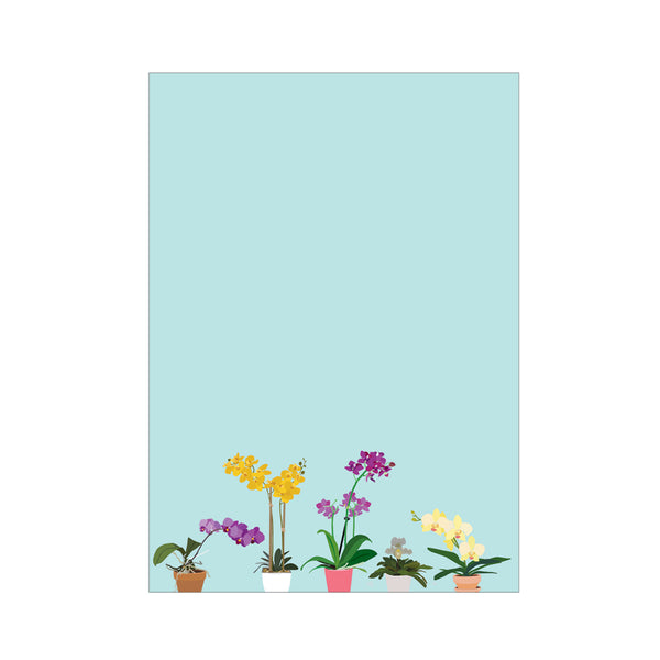 Potted Orchids Notepad