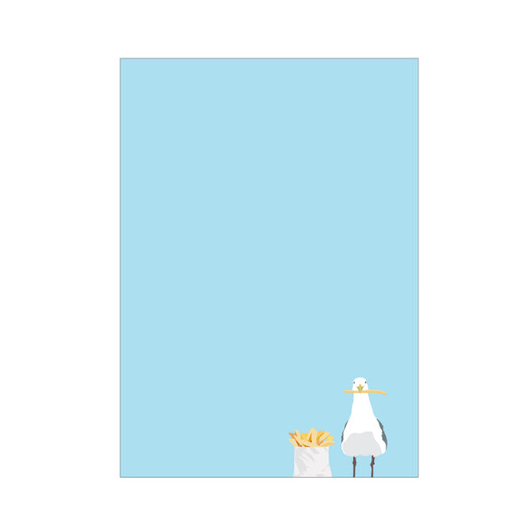 Seagull with French Fry Notepad