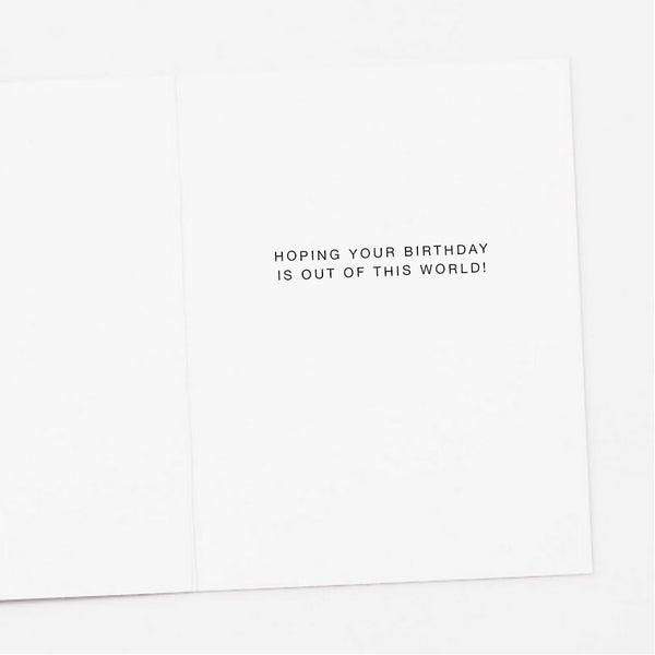 Out of This World Rocket Birthday Card