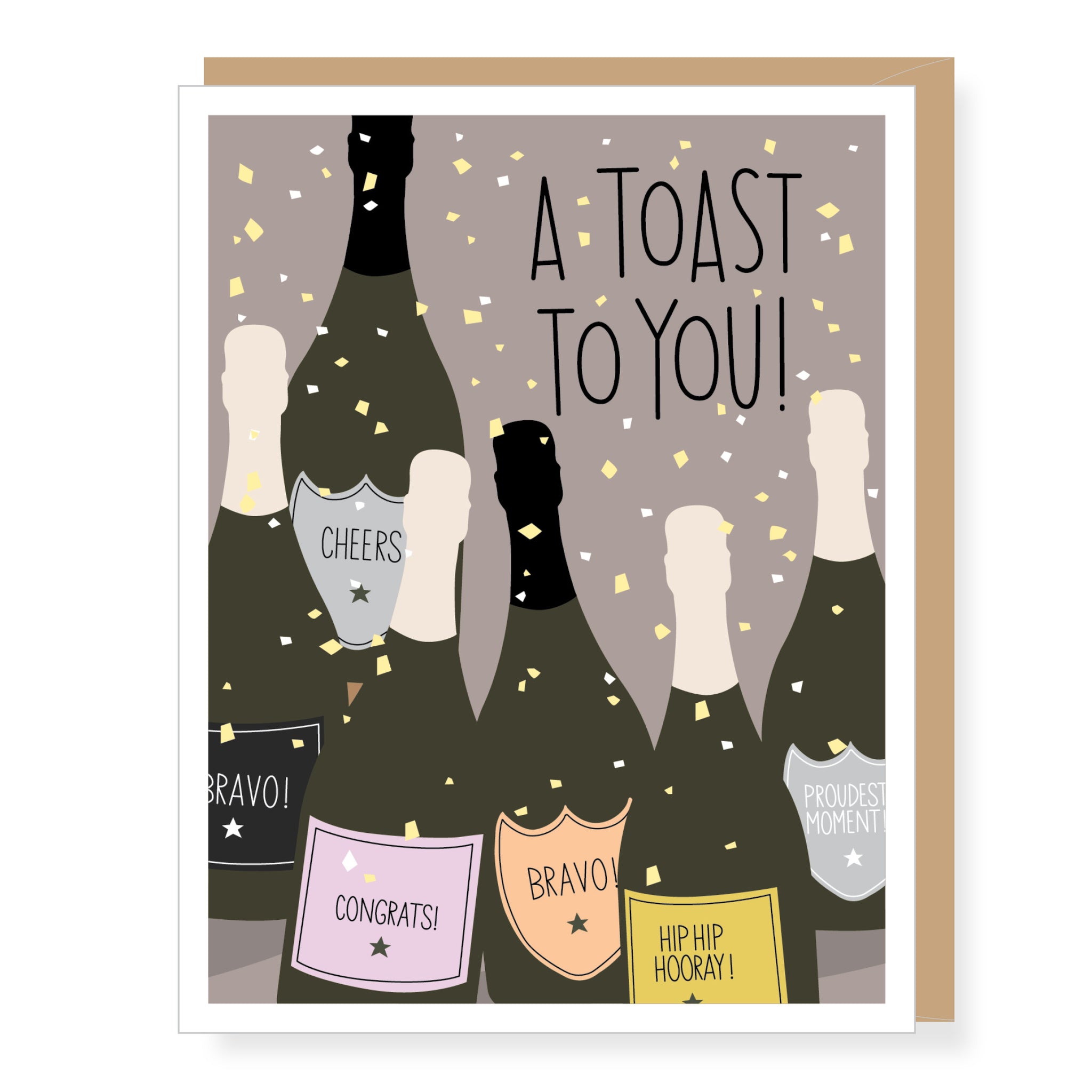 Toast to You Congratulations Card