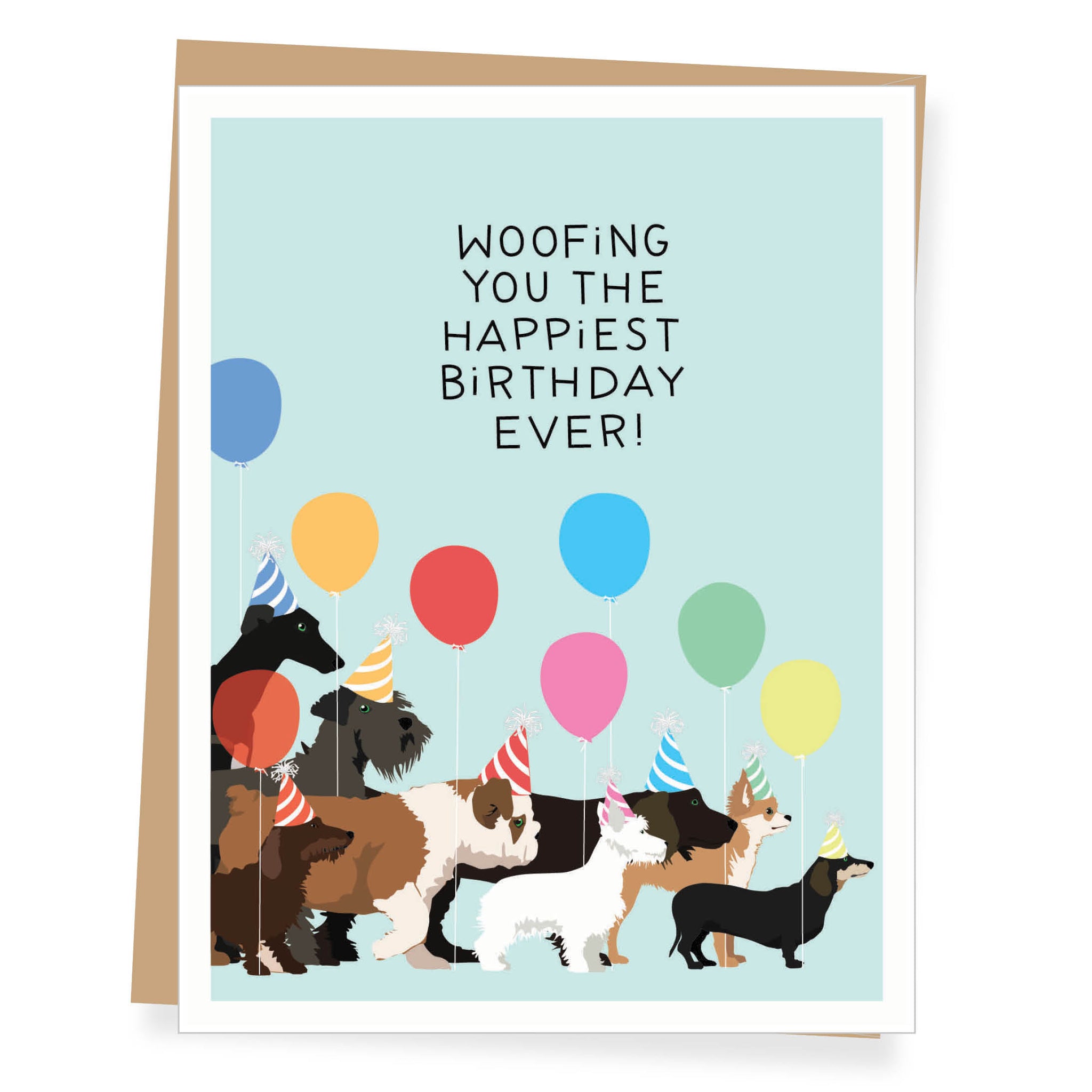 Dogwalk Birthday Card