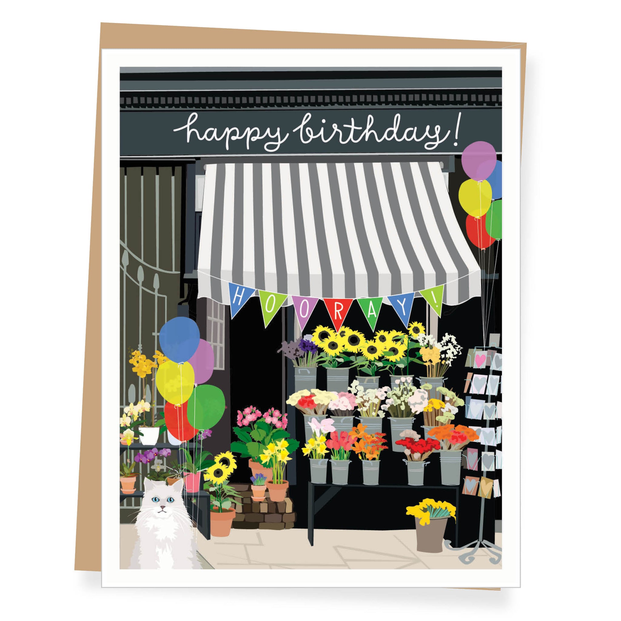 Flower Shop Birthday Card