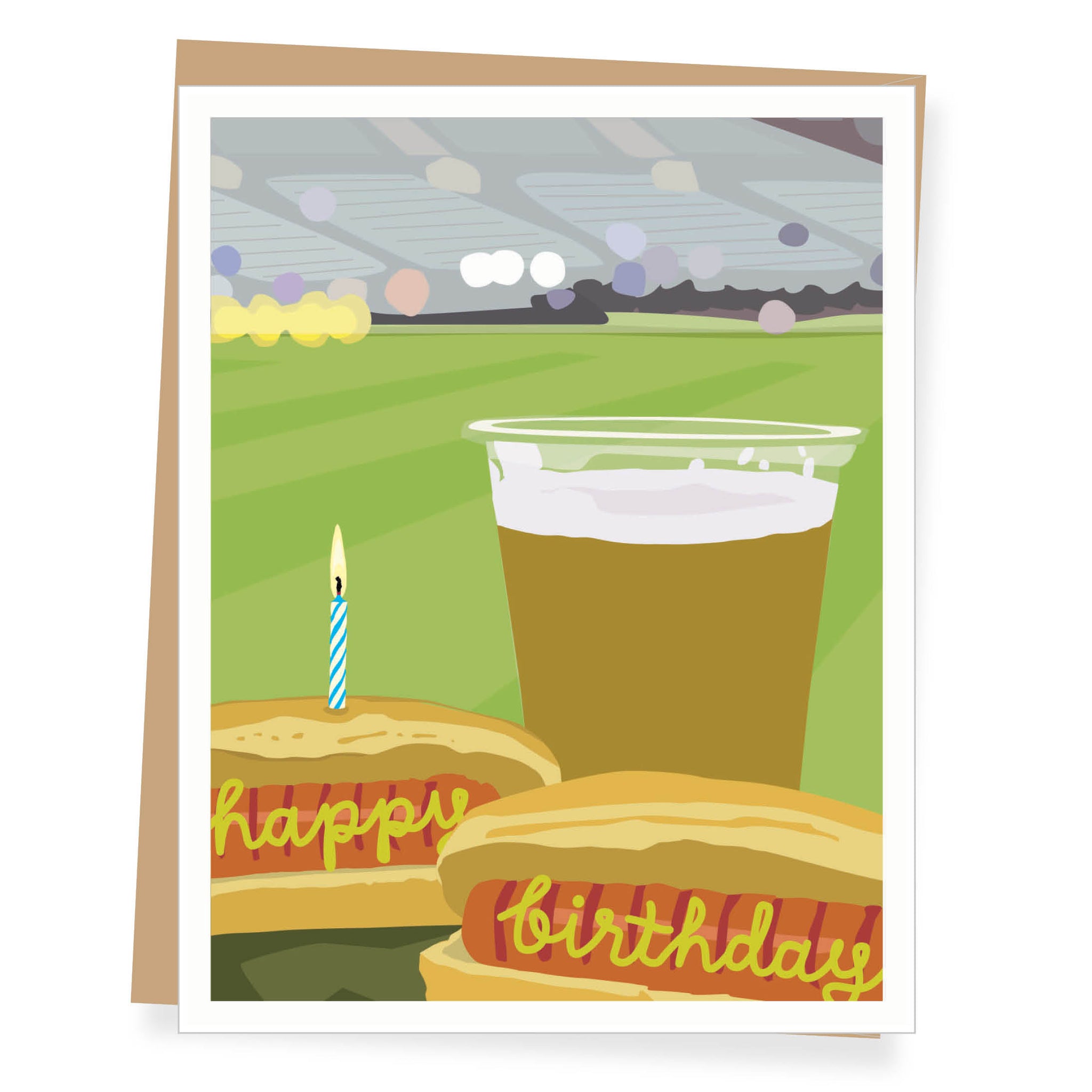 Stadium Score Big Birthday Card