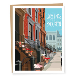 Brownstones Everyday Card from Brooklyn
