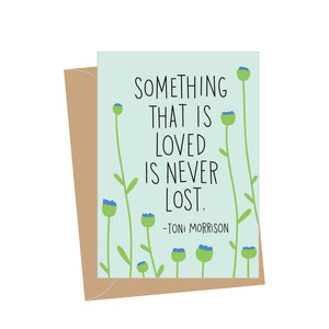 Mini Toni Morrison Quote Sympathy, Folded Enclosure Card