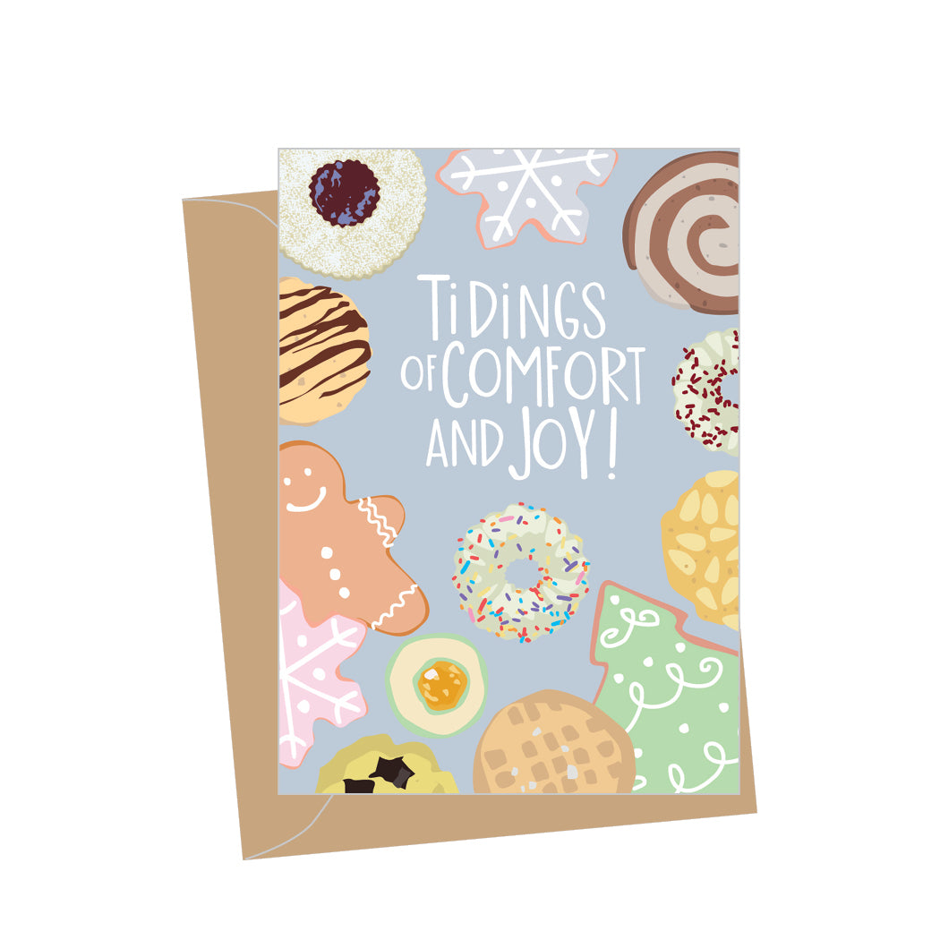 Mini Holiday Cookies, Folded Enclosure Card