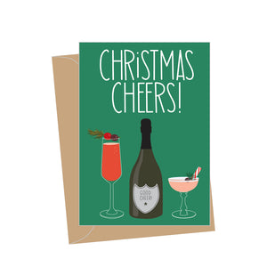 Mini Holiday Cheers, Folded Enclosure Card