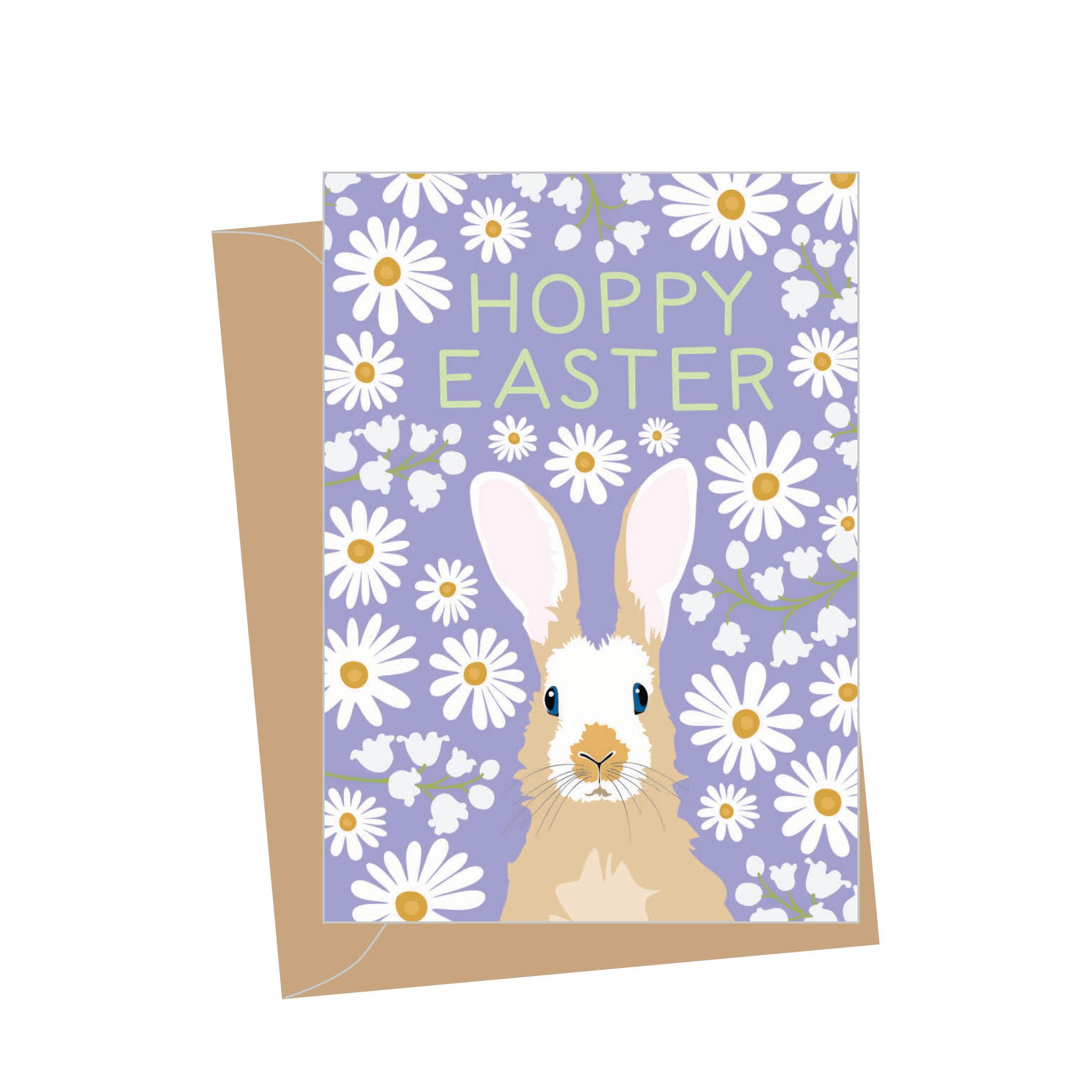 Mini Hoppy Easter Rabbit, Folded Enclosure Card