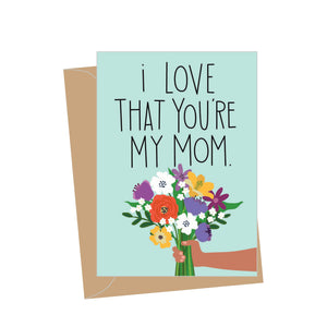 Mini Mother's Day Bouquet AA, Folded Enclosure Card