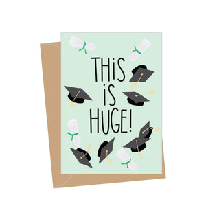 Mini Graduation This is Huge, Folded Enclosure Card
