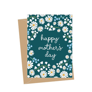 Mini Mother's Day Small Daisies, Folded Enclosure Card