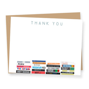 Bookstack Thank You - Boxed Flat Correspondence Cards