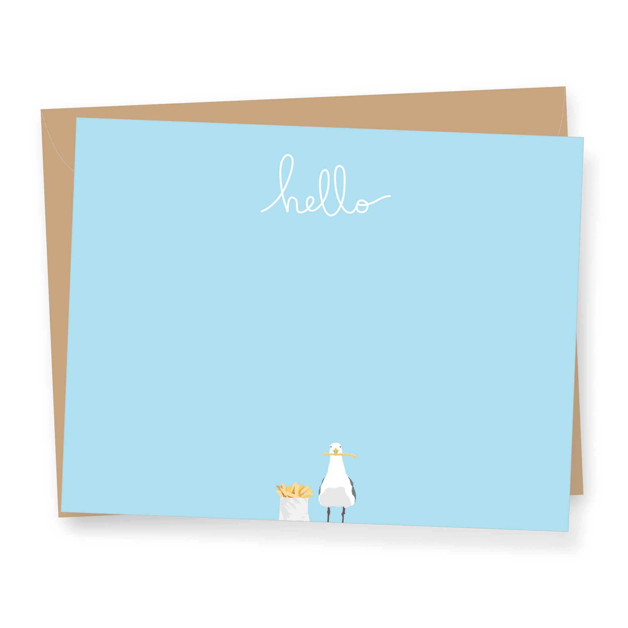 Seagull Hello - Boxed Flat Correspondence Cards
