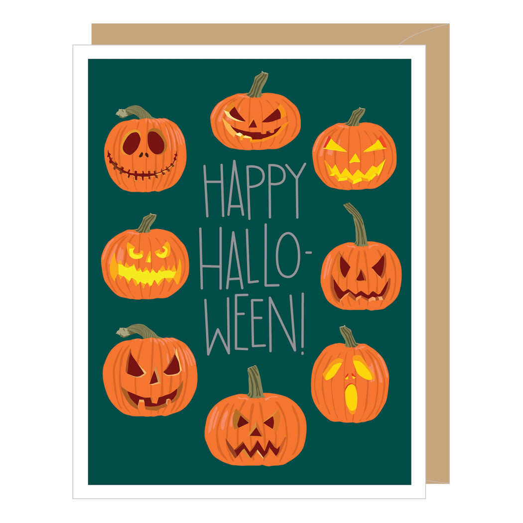 Jack-O-Lantern Halloween Card