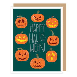 Jack-O-Lantern Halloween Card