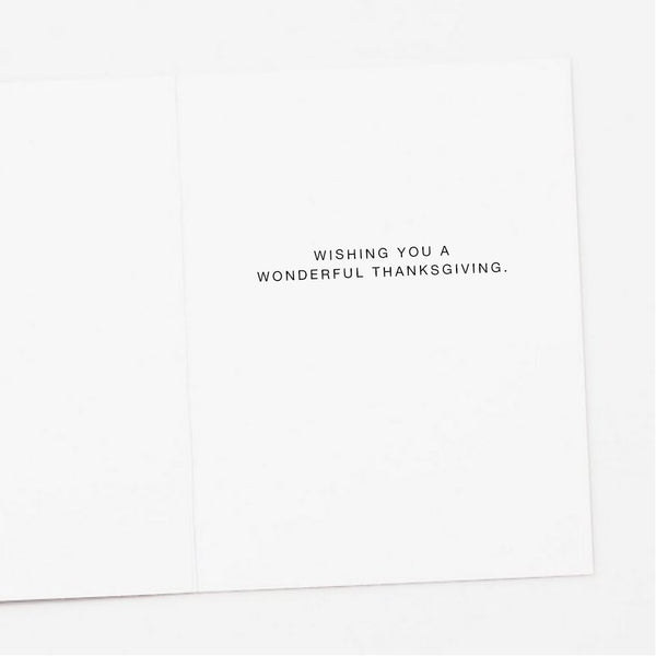 David Thoreau Quote Thanksgiving Card
