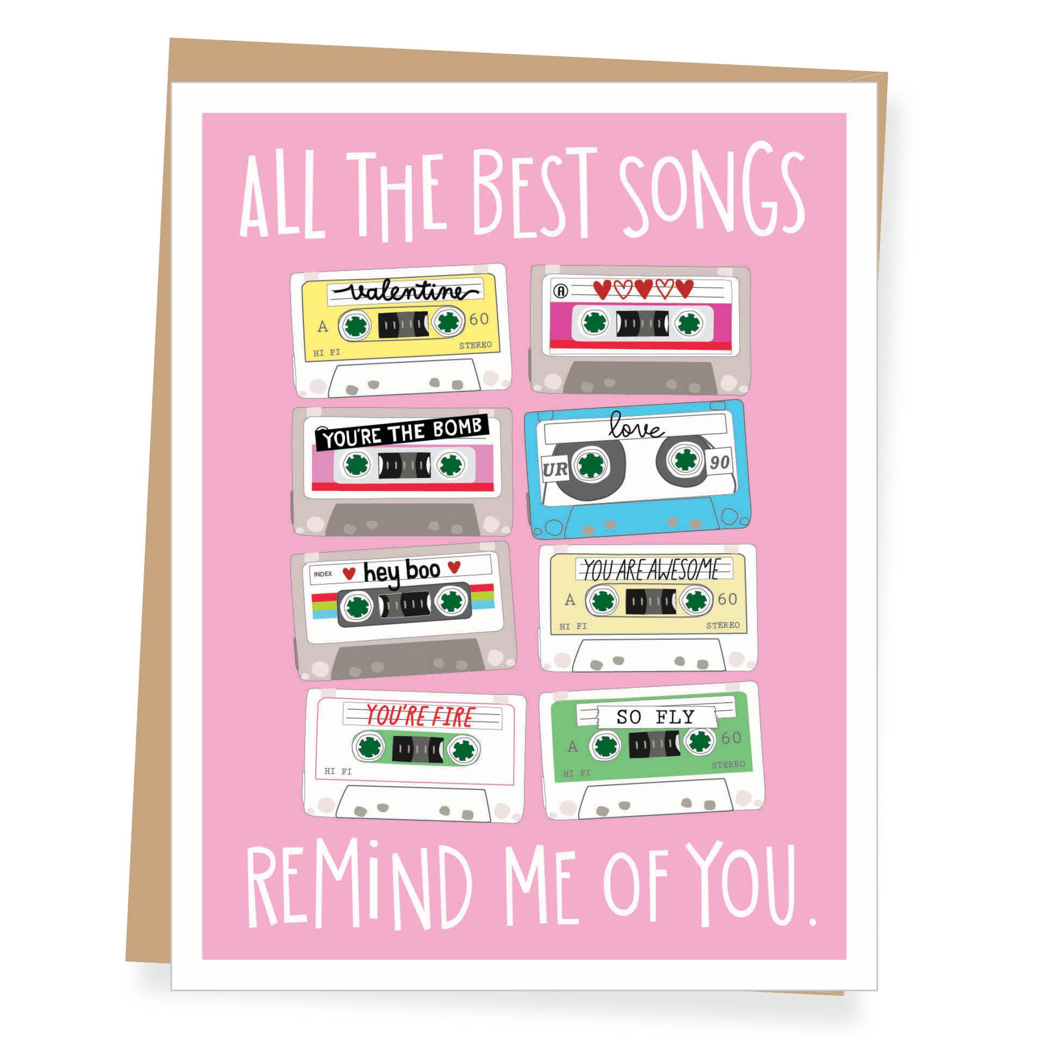 The Best Songs Valentine Card