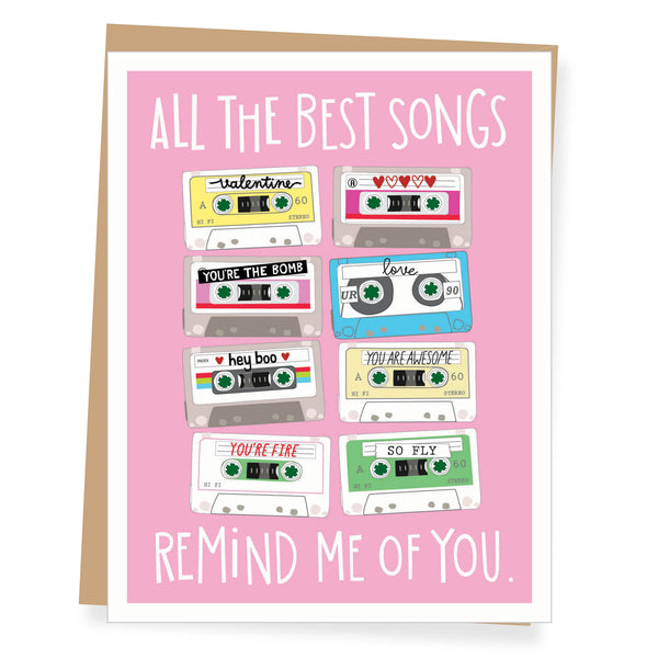 The Best Songs Valentine Card