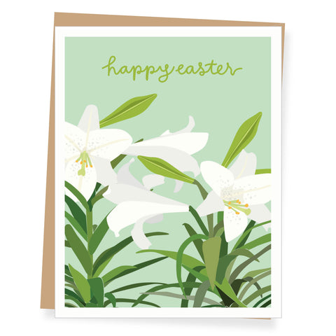 Easter Lilies Easter Card