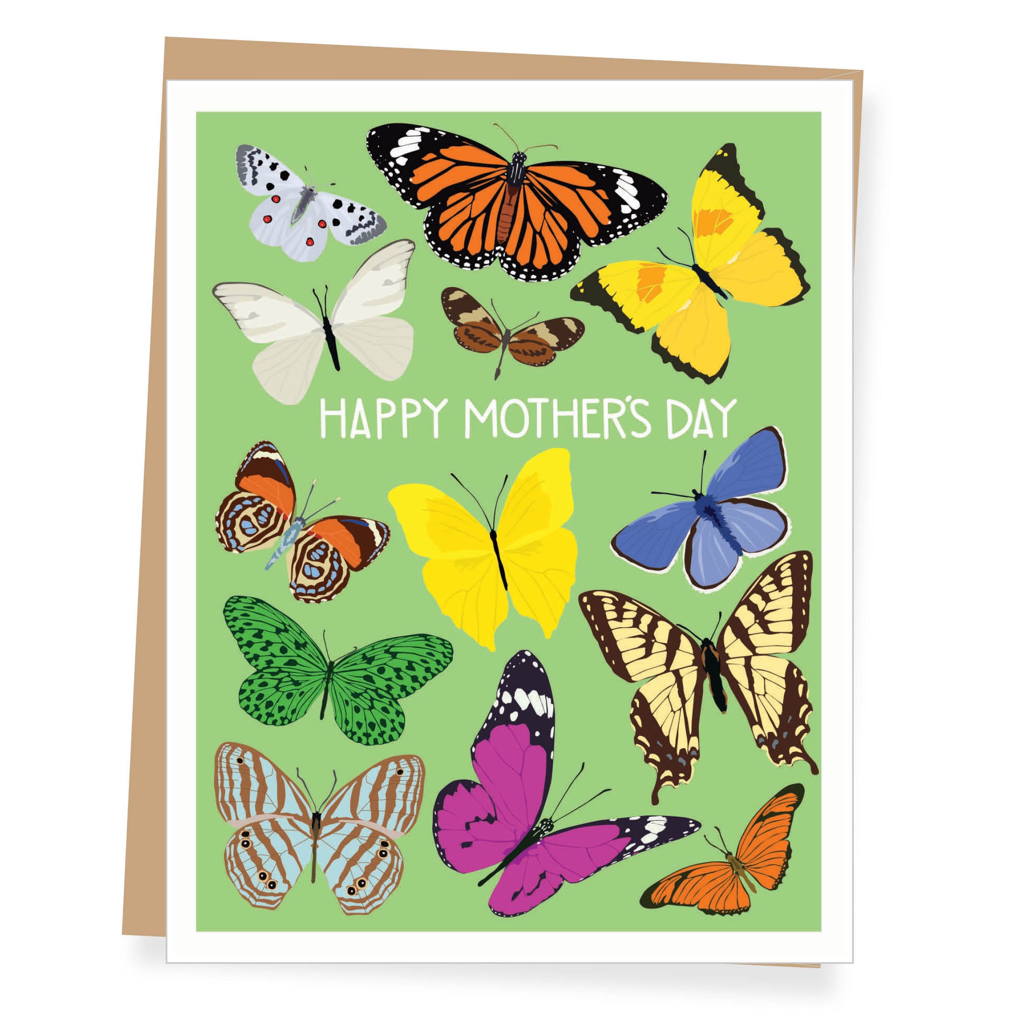 Colorful Butterflies Mother's Day Card