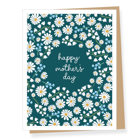 Small White Daisies Mother's Day Card