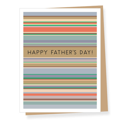 Modern Stripes Father's Day Card