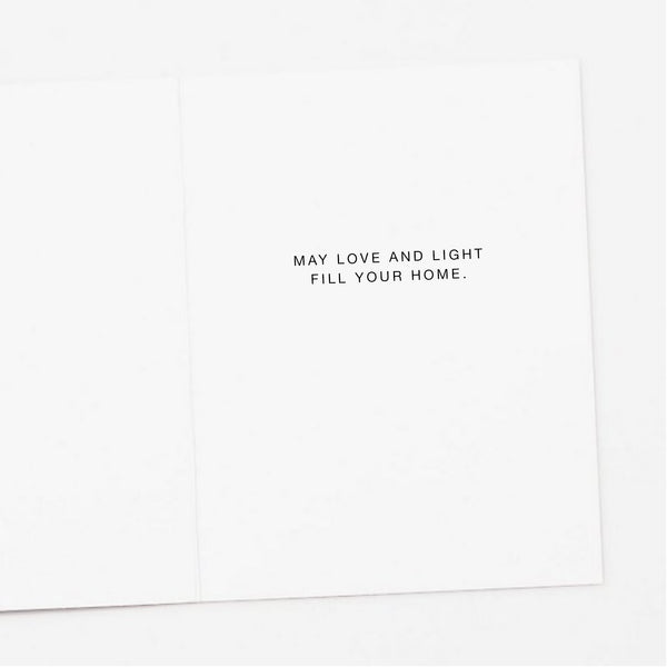 Hanukkah Blue Door, Chanukah Card